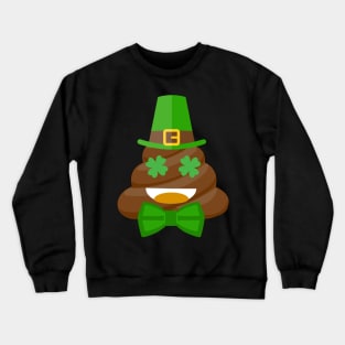 Smamrocks Funny St. Patrick'leprechaun poops Day Crewneck Sweatshirt